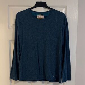 Men’s Original Penguin Long-Sleeve Teal T-Shirt